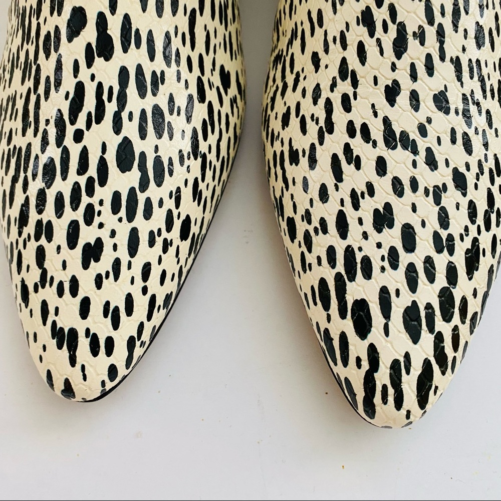 Kenzo Black and White Ankle Boots - Picture 4 of 9